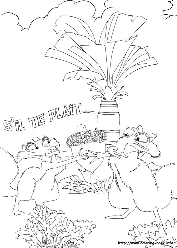 Ice Age coloring picture